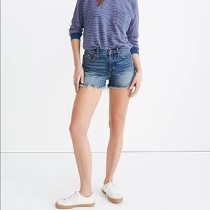 Madewell The Perfect Jean Short in Rayburn High Rise Blue Jean Shorts Size 27